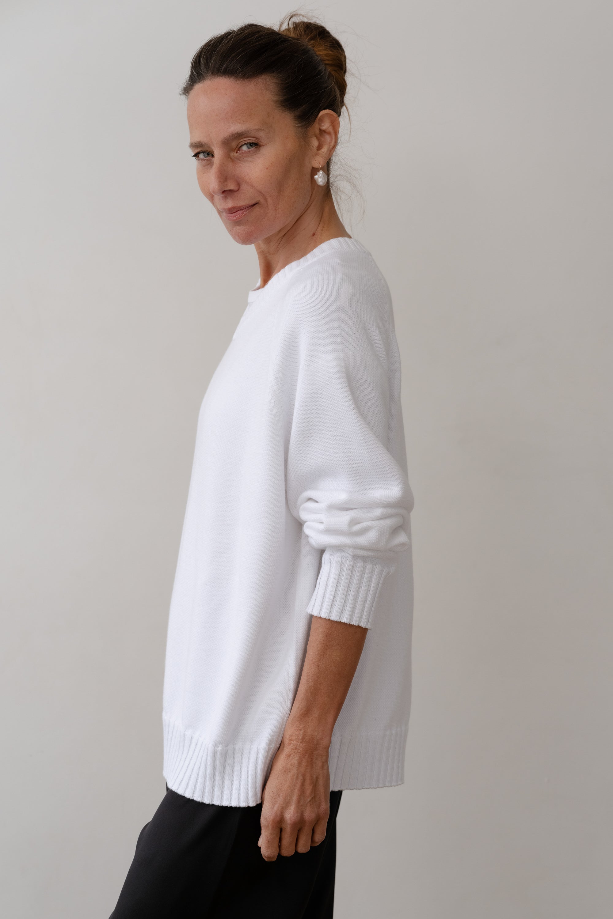 The Cotton Knit V-Neck Sweater