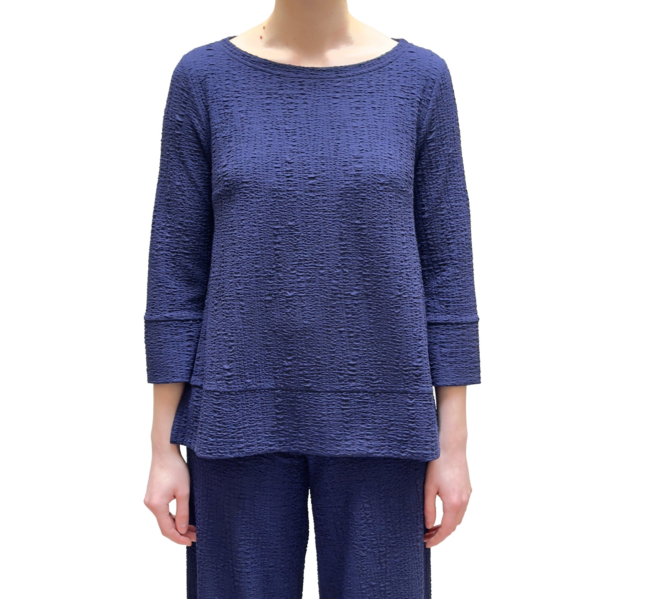 Mama B Top in Jacquard Klein Blue