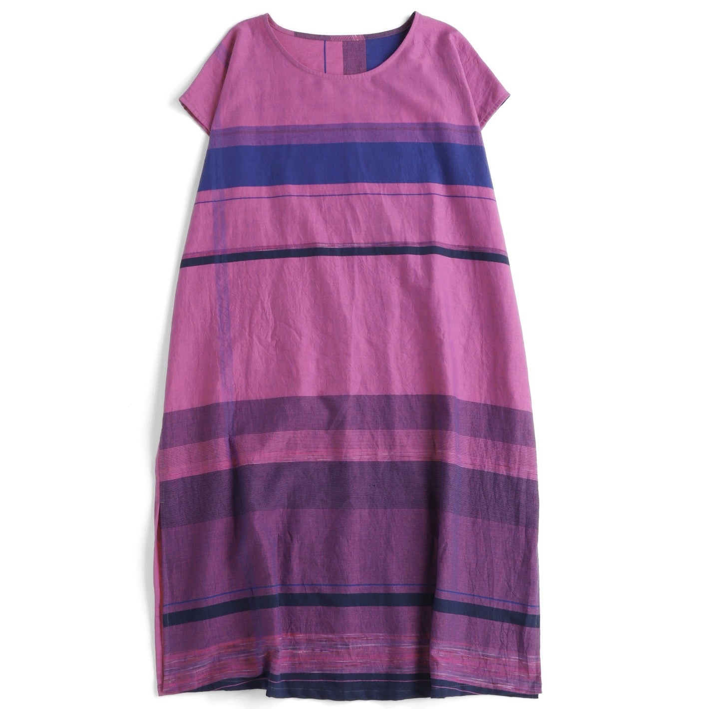 TAMAKI NIIME Shorter Length Cotton Cap Sleeve Round Neck Dress - Chaotic Saturn
