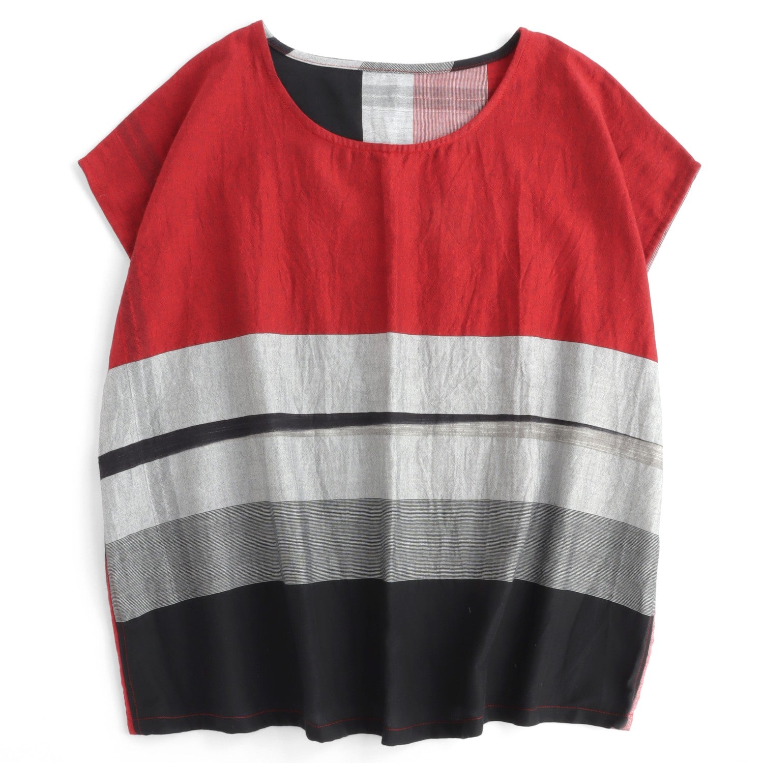 TAMAKI NIIME Striped Cap Sleeve Top - Night Chaser