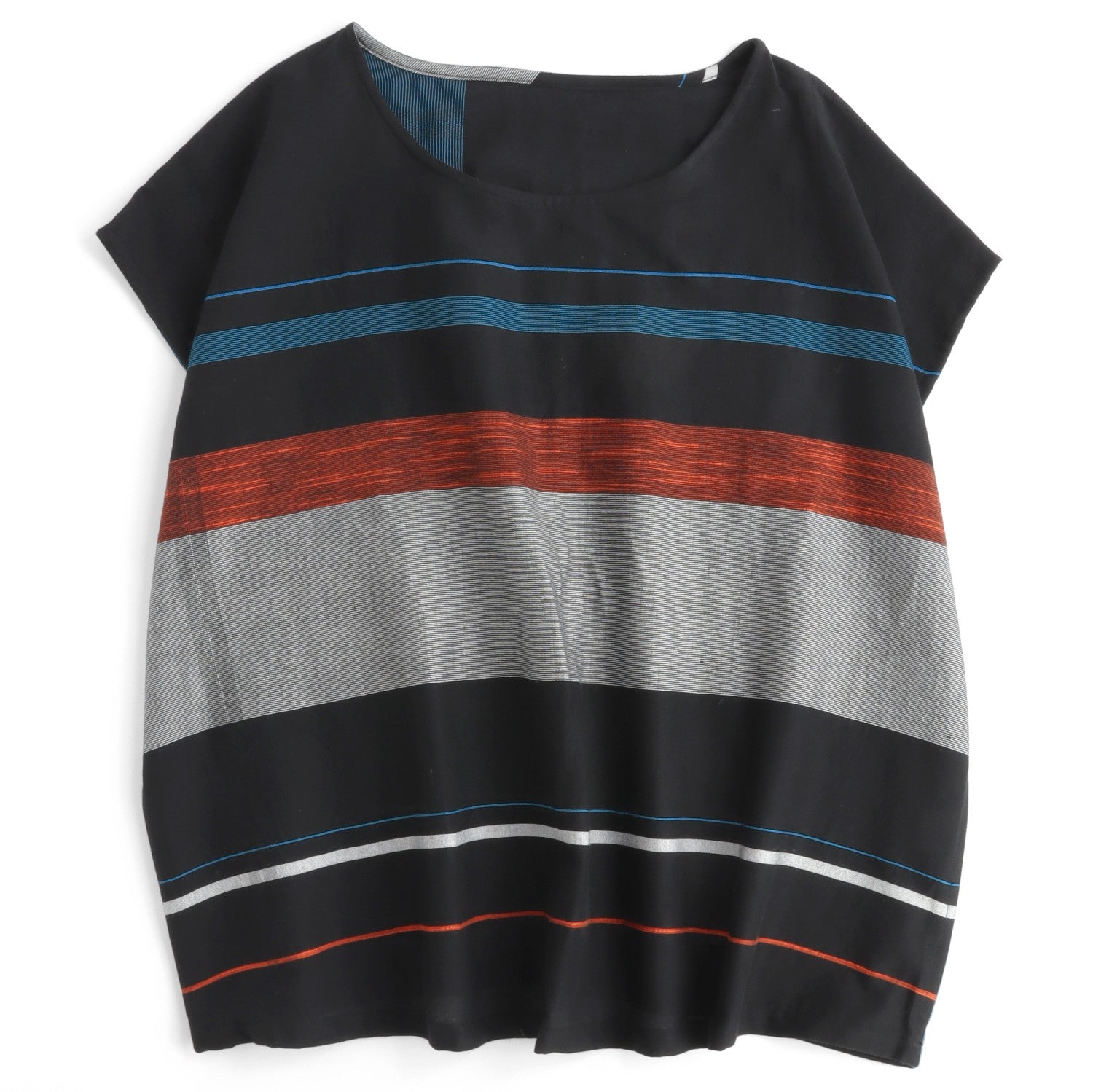 TAMAKI NIIME Striped Cap Sleeve Top - Blue Penguin
