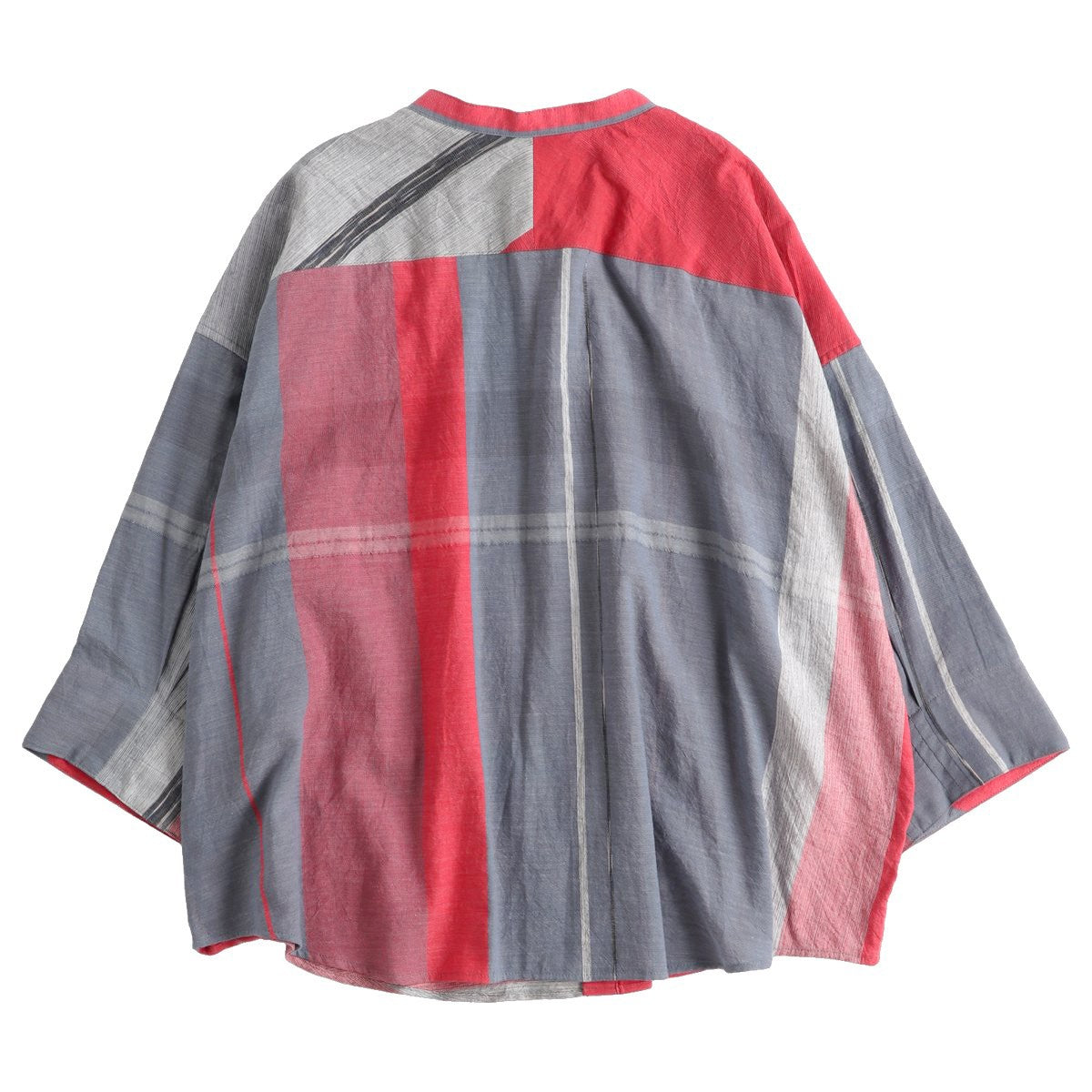 TAMAKI NIIME Mandarin Collared Shirt - Colourful Breeze