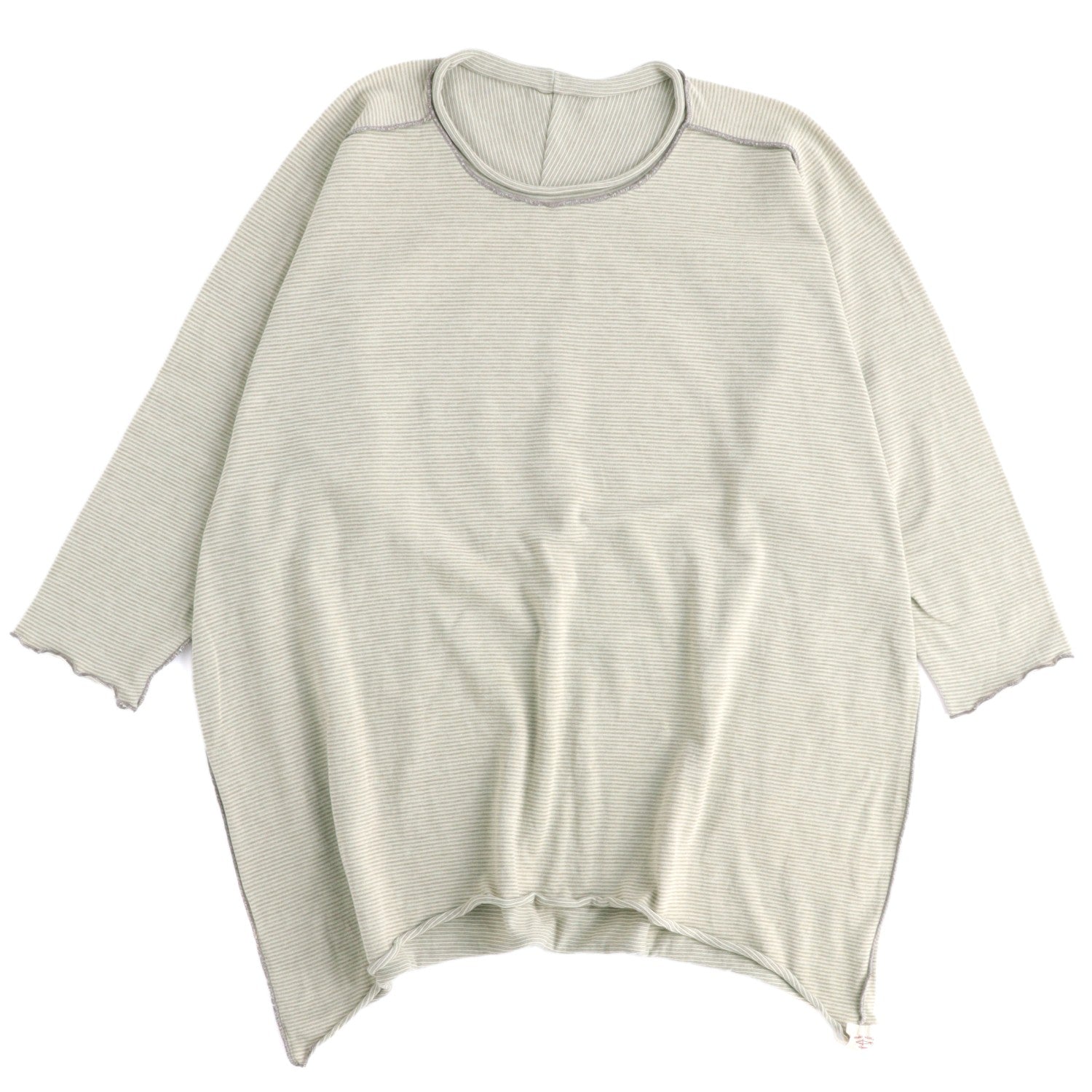 TAMAKI NIIME Short Sleeve Reversible Relaxed Tee - Chestnut Cream