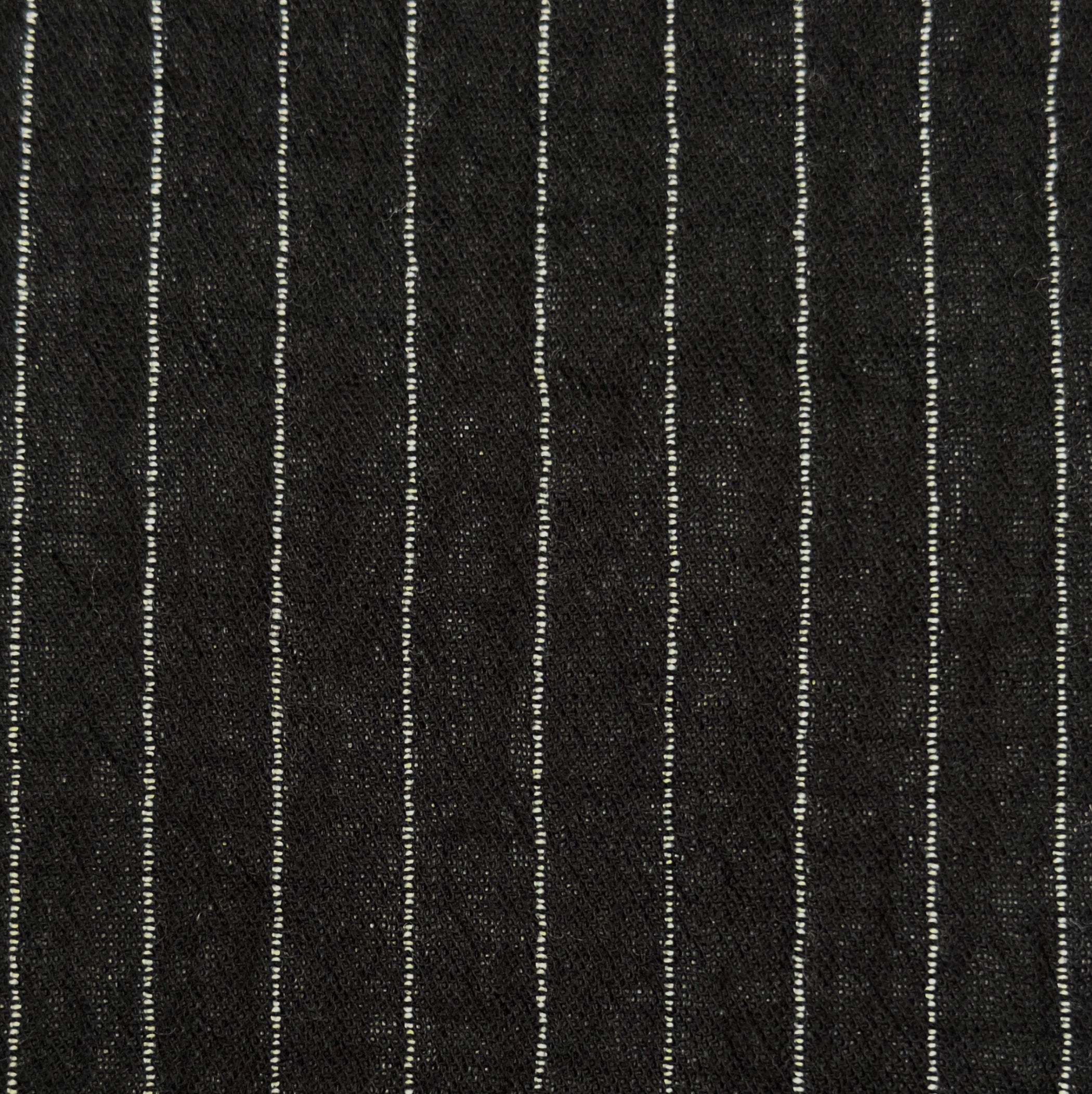 NEIRAMI Cropped Textured Barrel Leg Pant in Pinstripe