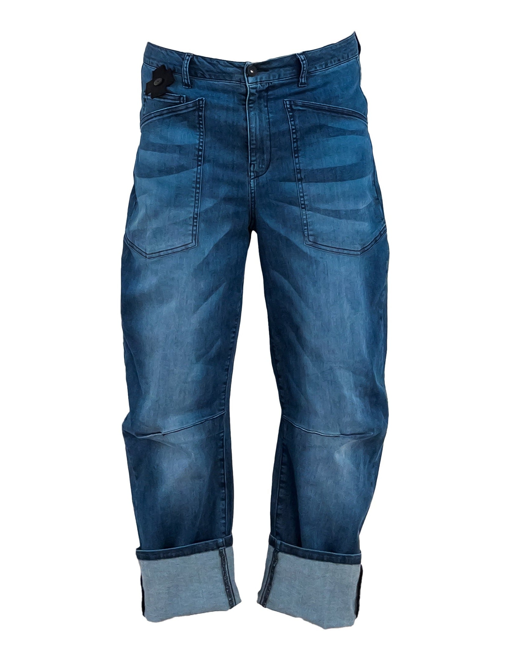 PLU Darted Jeans in Blue