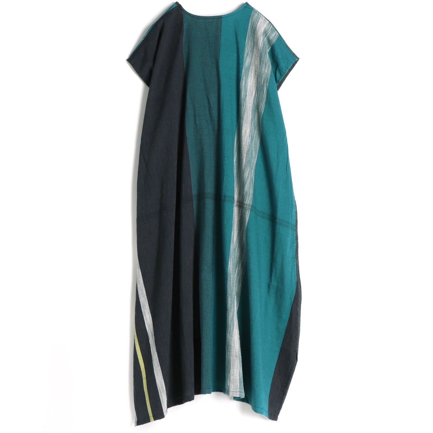 TAMAKI NIIME Cotton Cap Sleeve V-Neck Dress - Ocean Tales