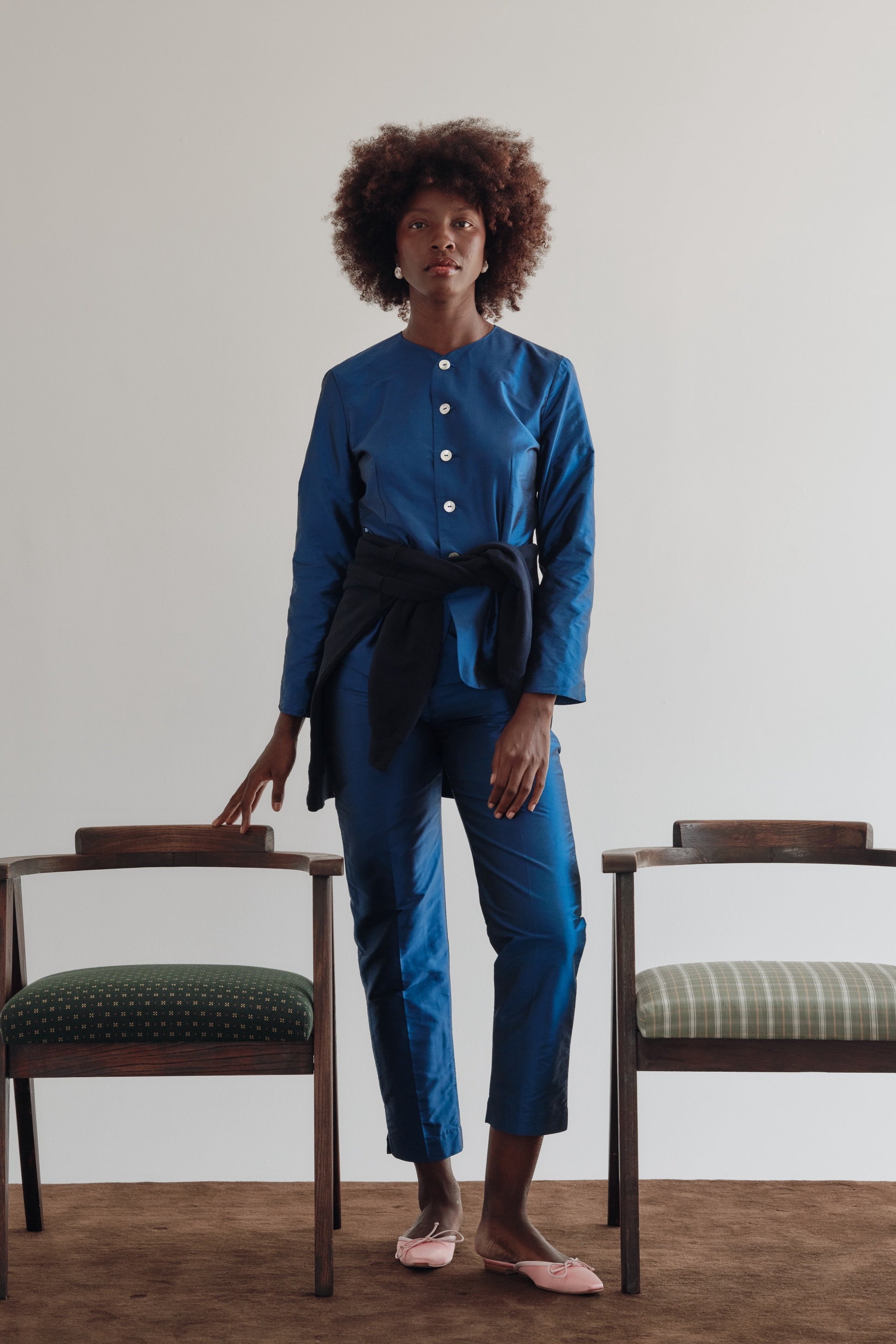 The Silk Taffeta Cigarette Pant