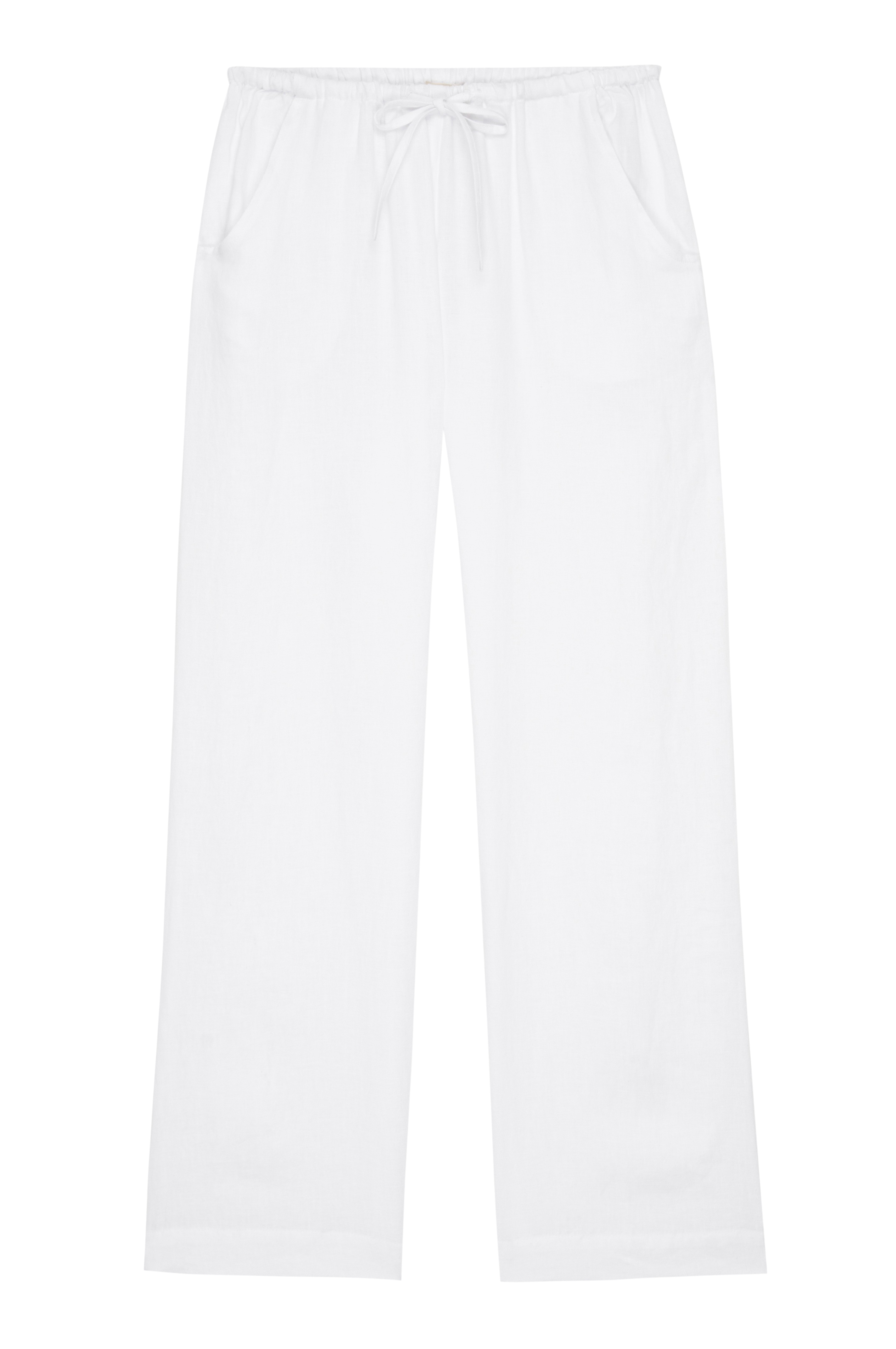 The Linen Drawstring Pant Powder.