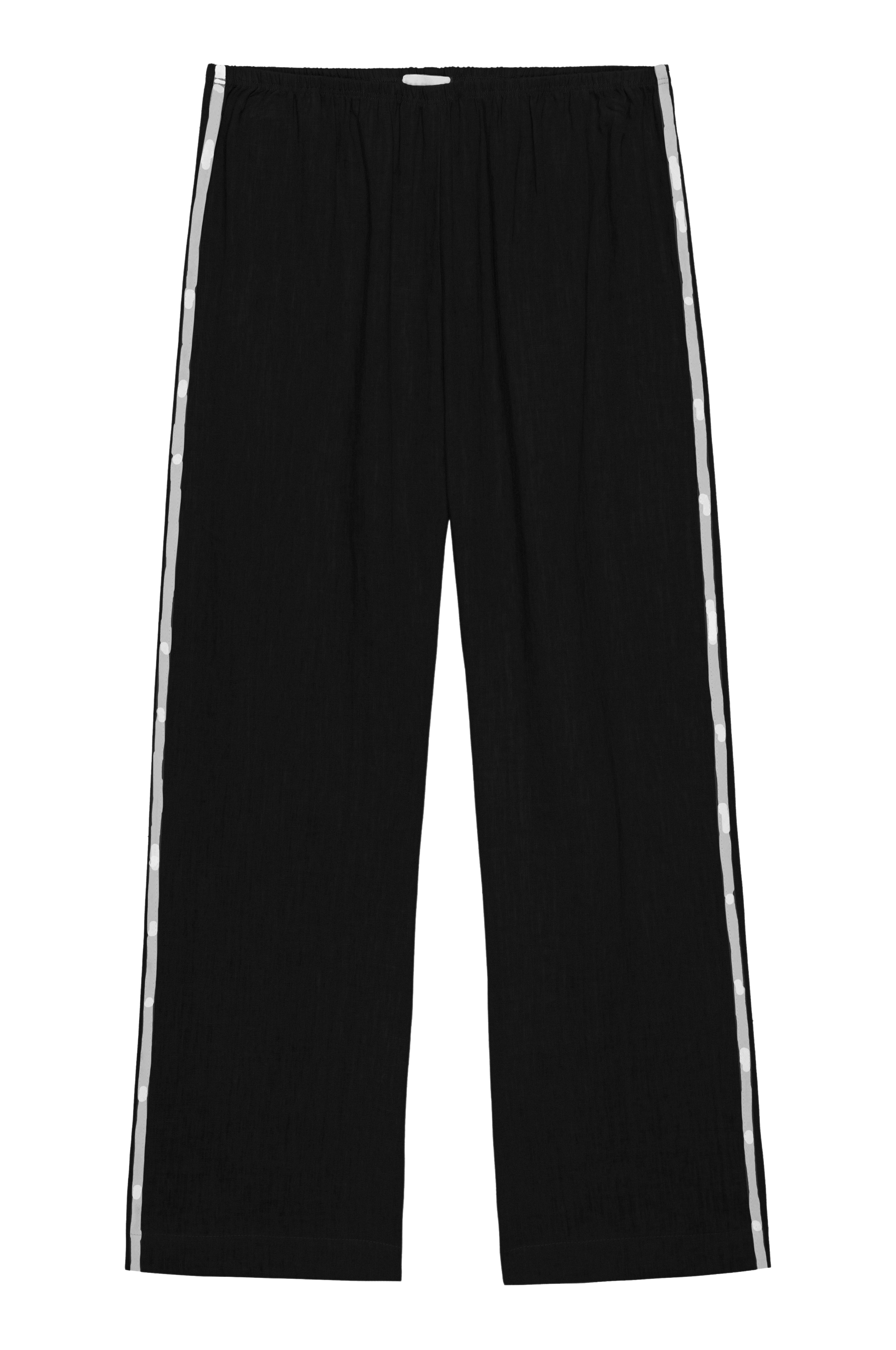 The Linen Crop Stripe Pant