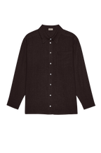 The Linen Relaxed Shirt Espresso.