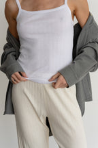 The Pointelle Square Neck Tank