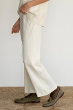 The Pointelle Simple Crop Pant