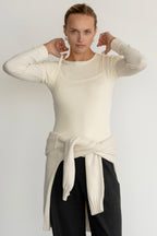 The Pointelle Square Neck Tank