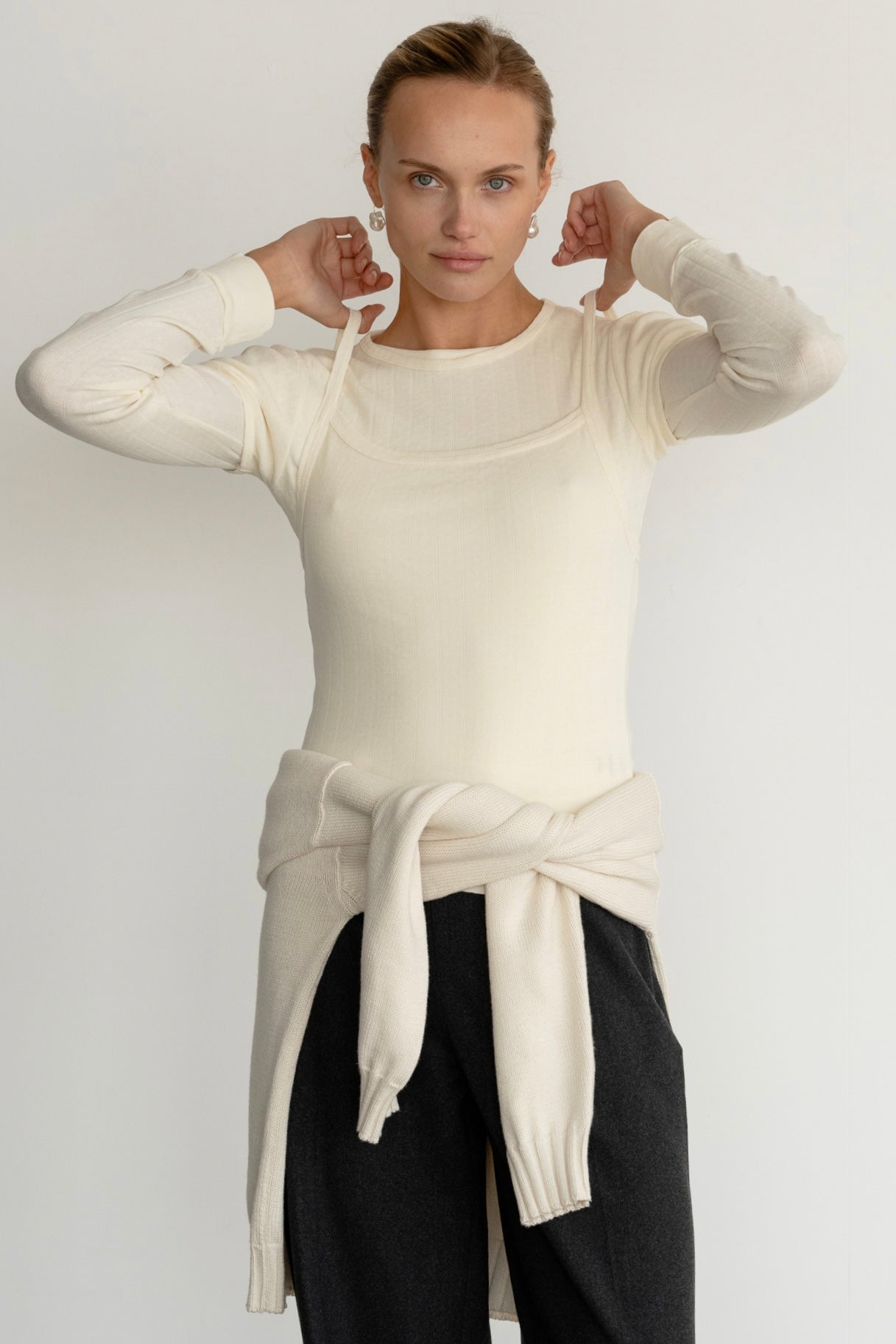 The Pointelle Square Neck Tank