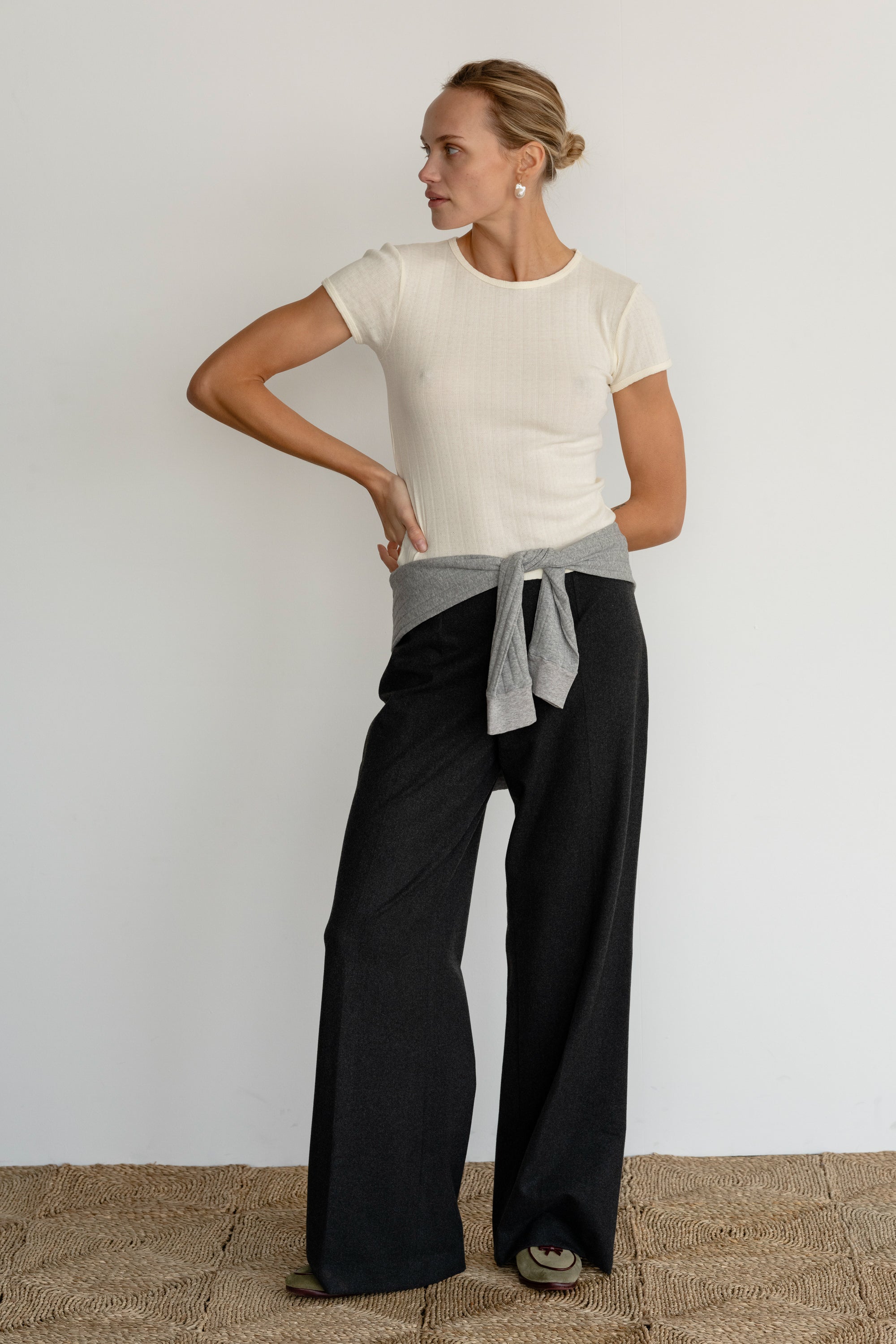 The Pointelle Baby Tee