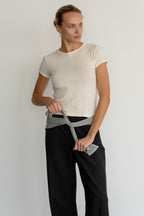 The Pointelle Baby Tee
