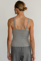 The Pointelle Square Neck Tank