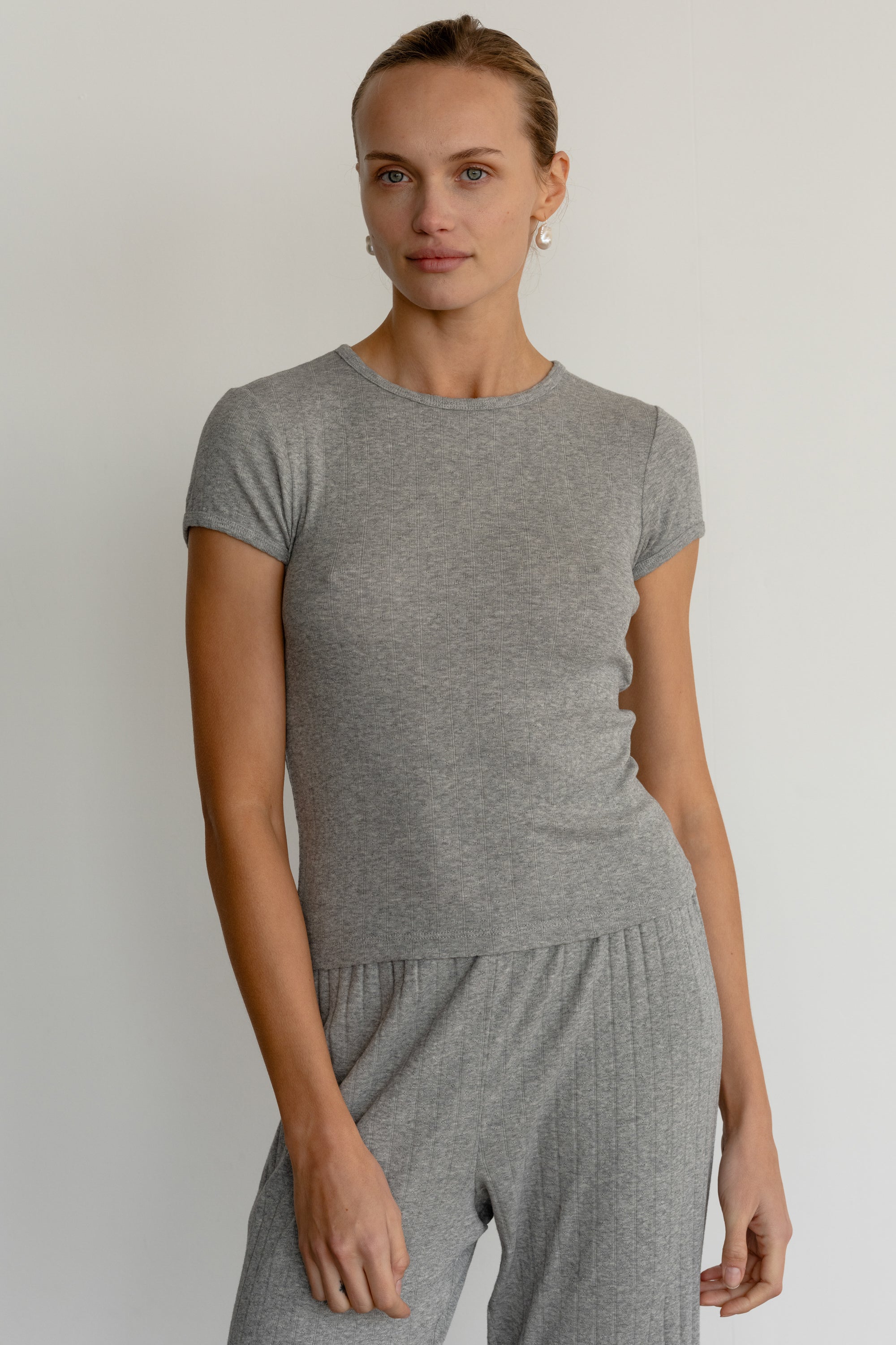 The Pointelle Baby Tee