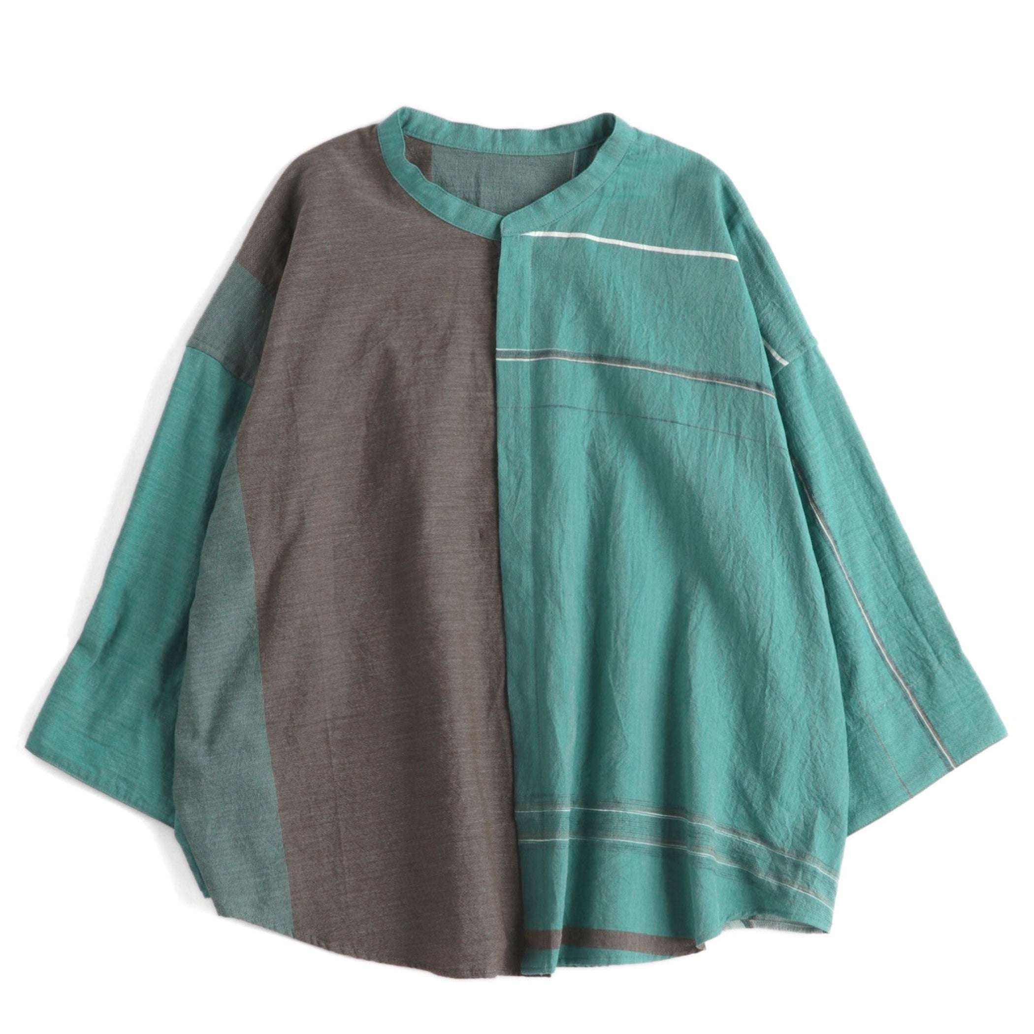 TAMAKI NIIME Mandarin Collared Shirt - Mirage