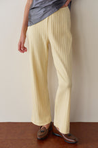 The Pointelle Simple Crop Pant