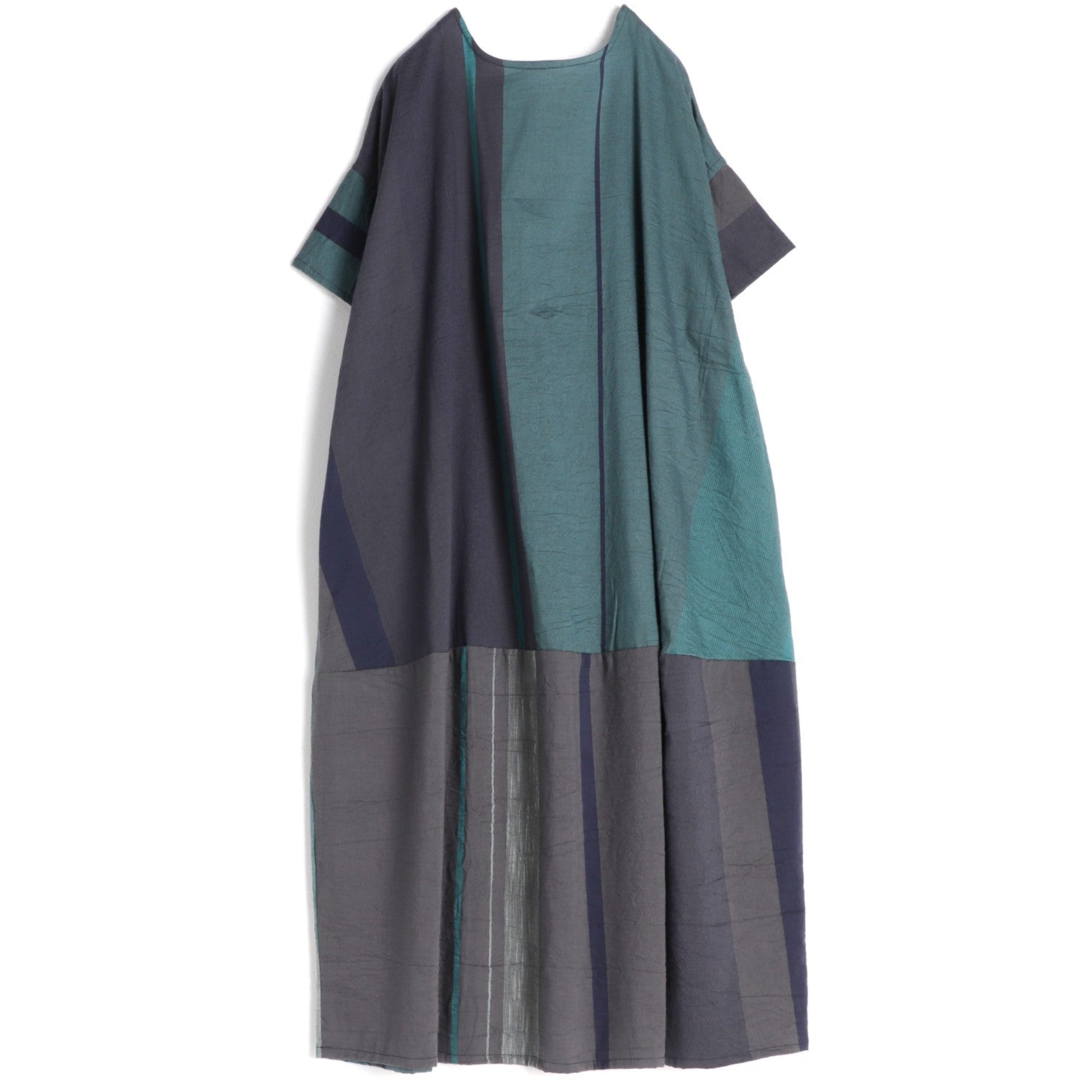 TAMAKI NIIME Short Sleeved Pocket Dress - River Stone