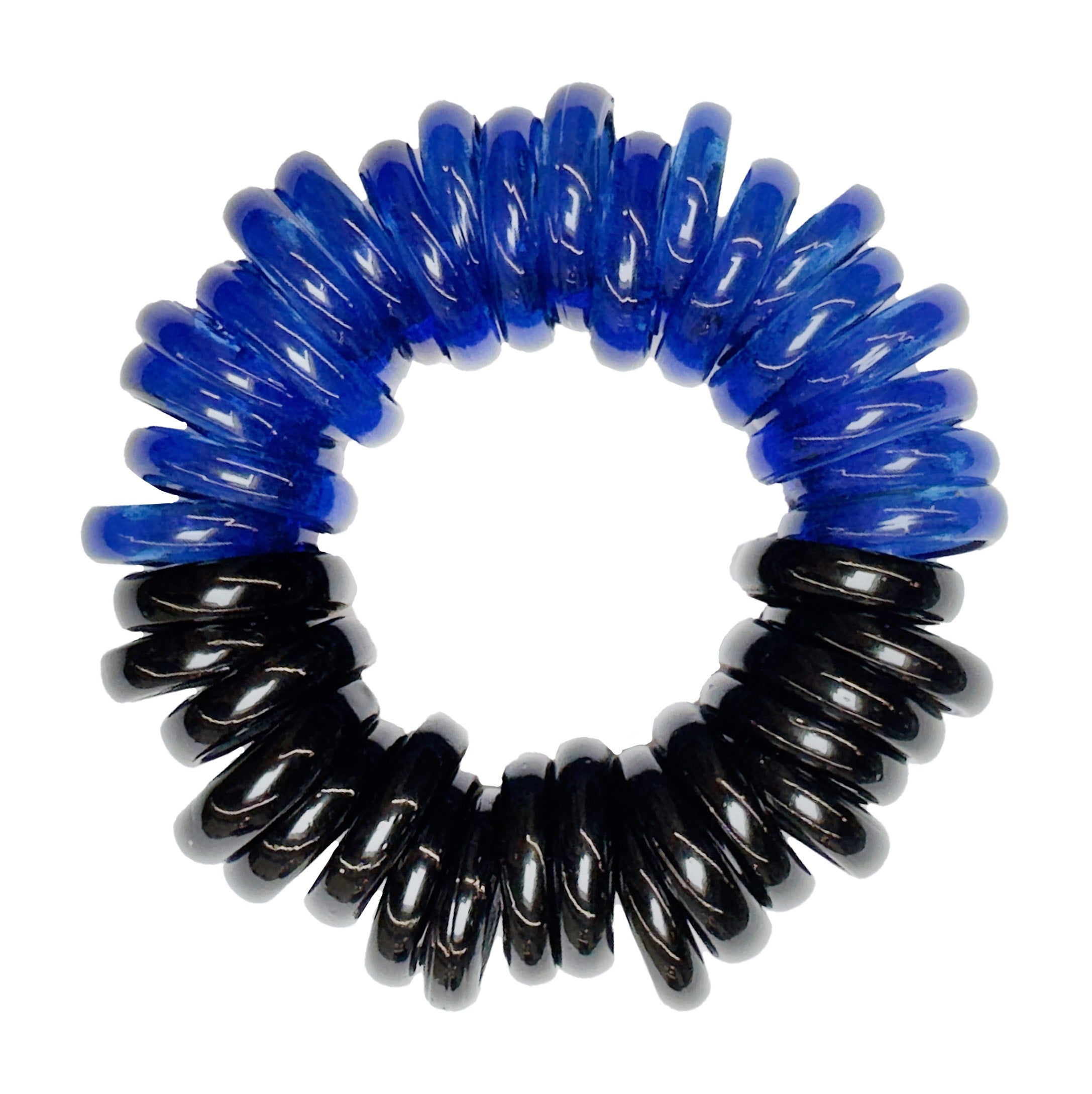 SAMUEL CORAUX Murano Glass Rings Bracelet - Blue and Black