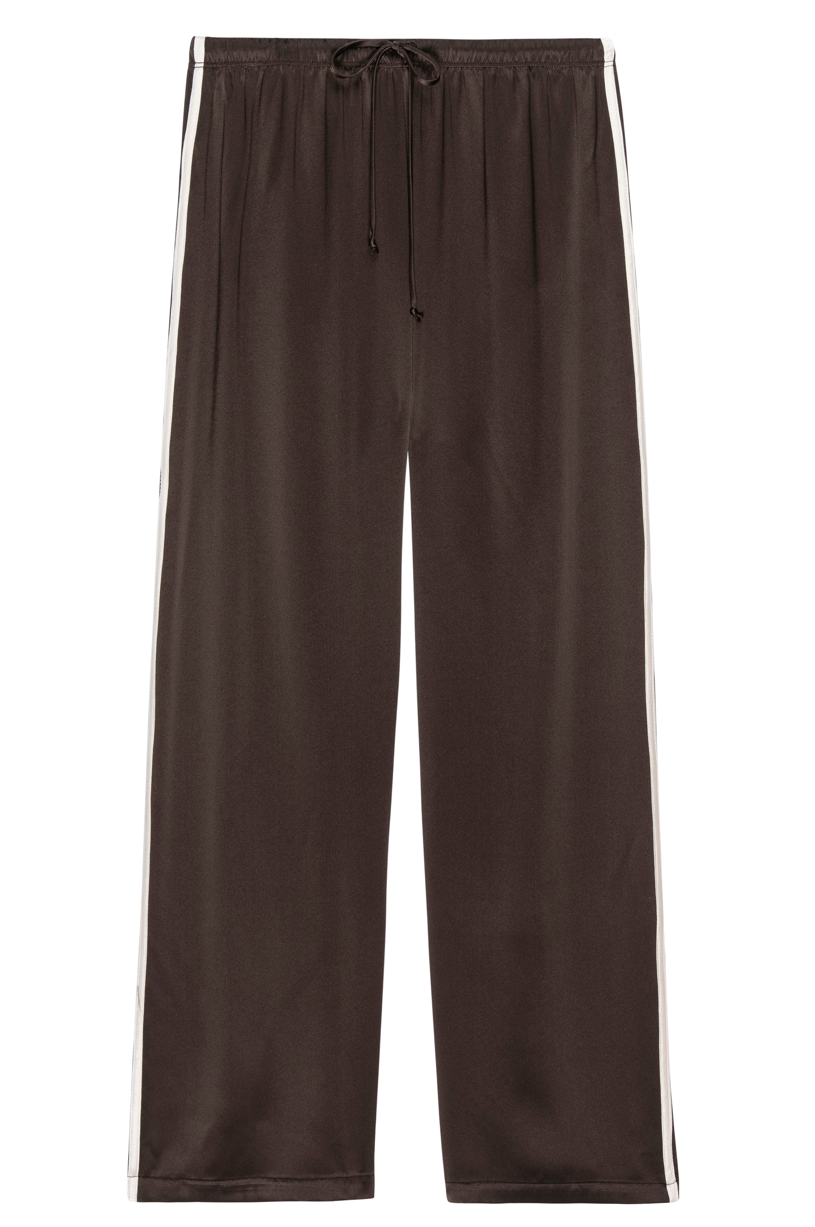 The Silk Stripe Crop Pant