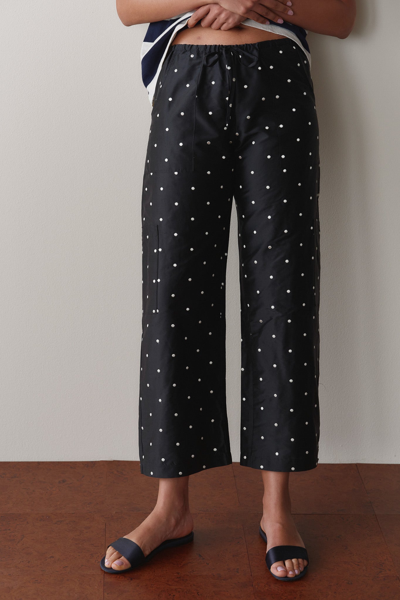 The Silk Taffeta Cargo Pant