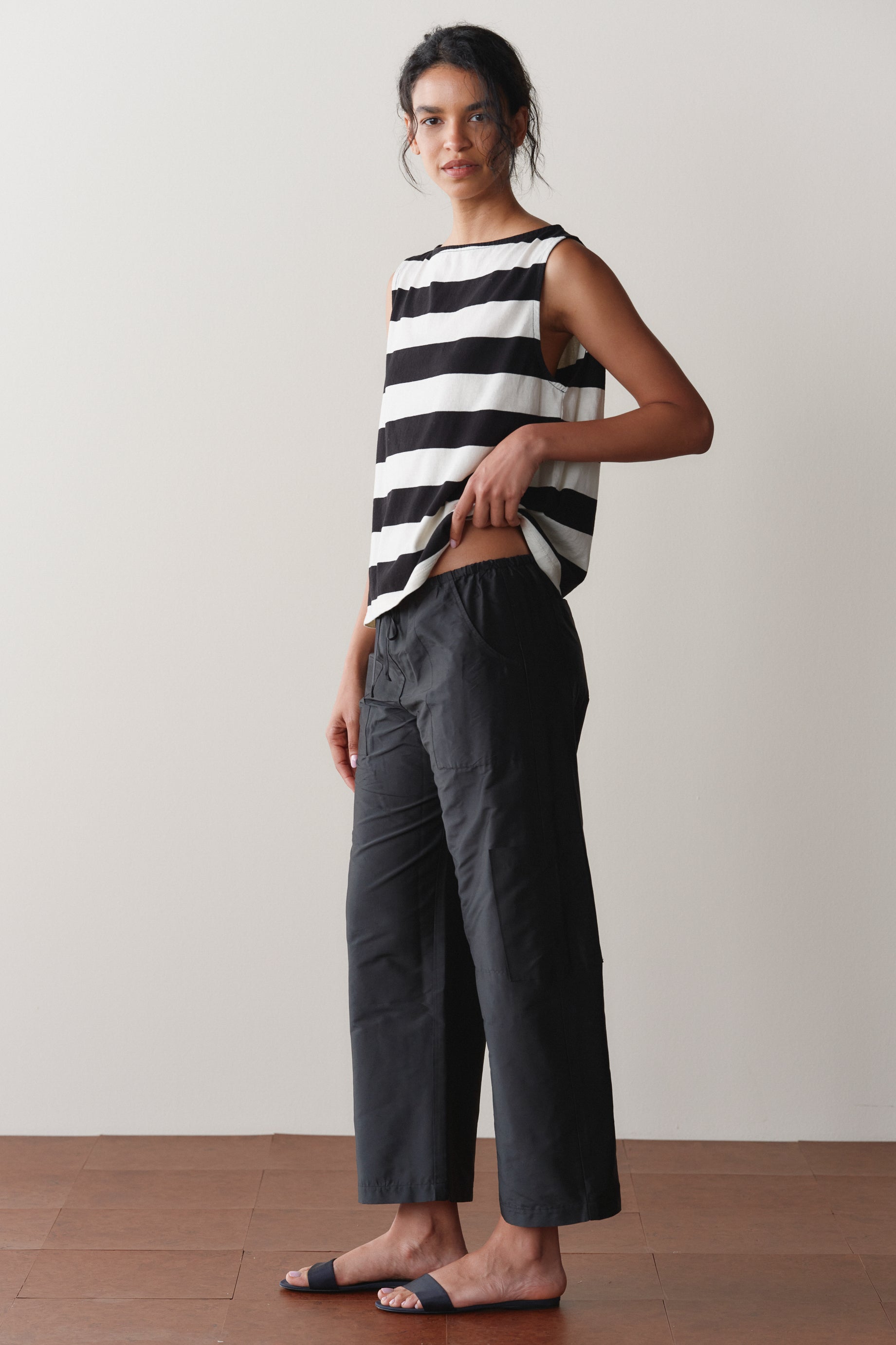 The Silk Taffeta Cargo Pant