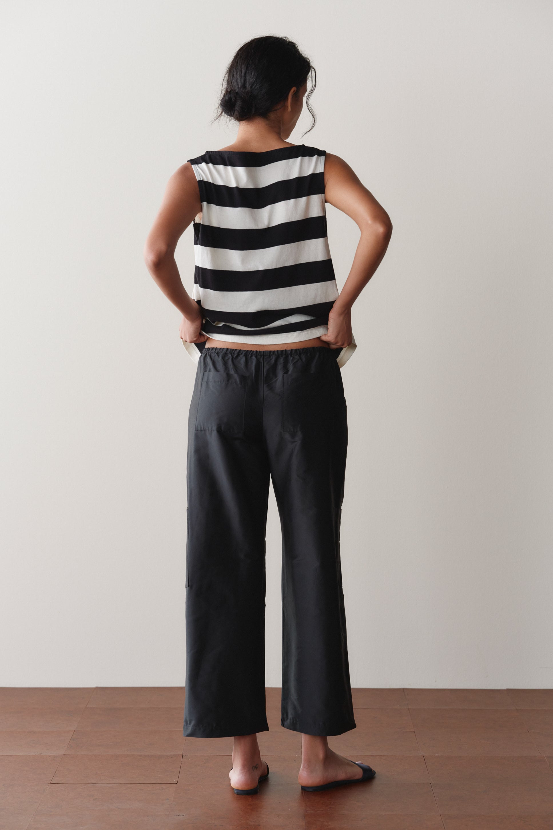 The Silk Taffeta Cargo Pant