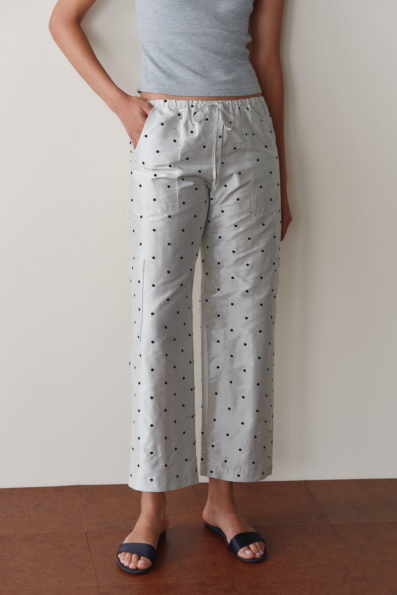 The Silk Taffeta Cargo Pant