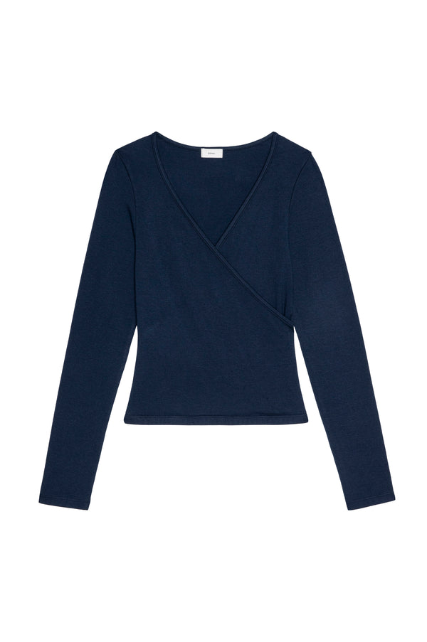 The Baby Rib Criss Cross Long Sleeve