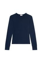 The Baby Rib Scallop Long Sleeve