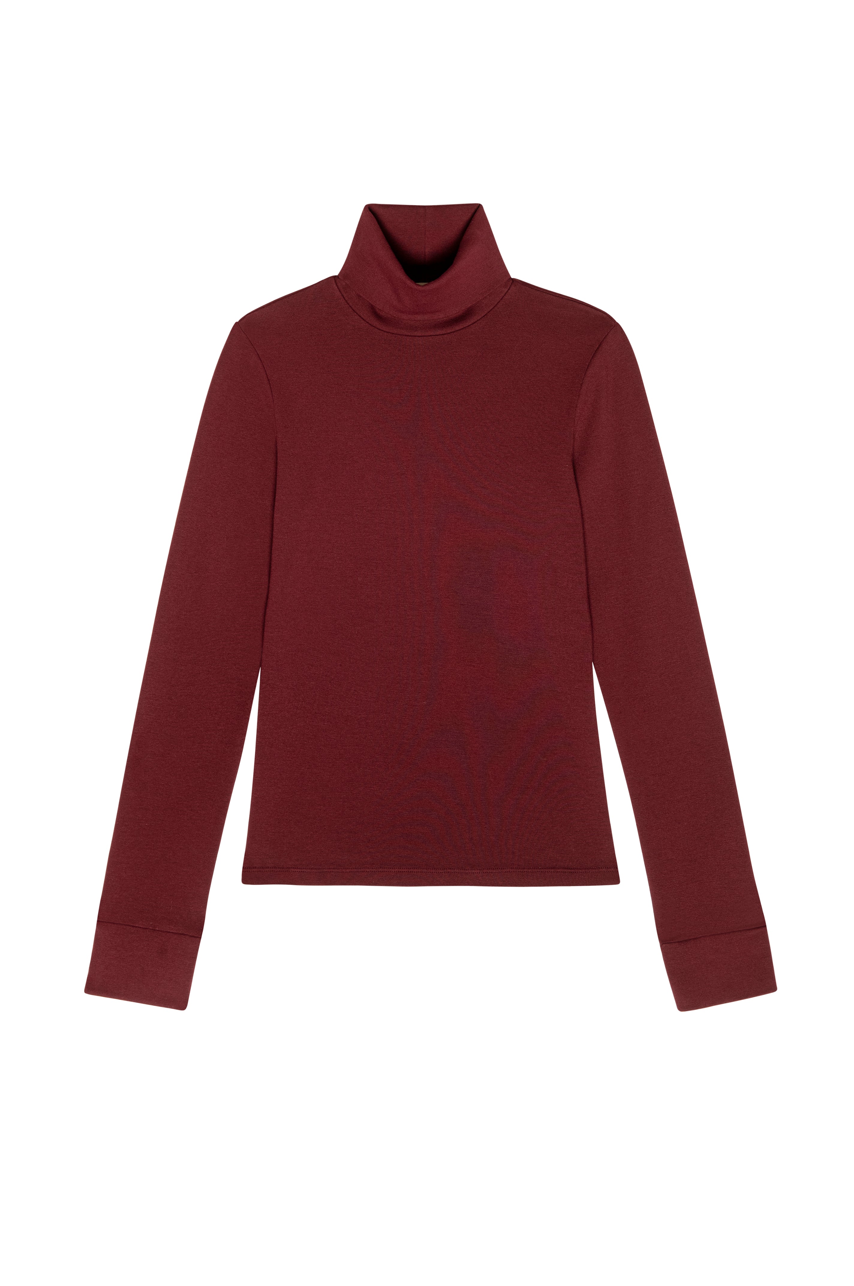 The Baby Rib Turtleneck Oxblood