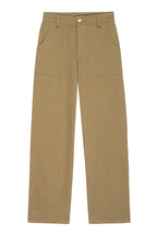 Khaki pants on a white background