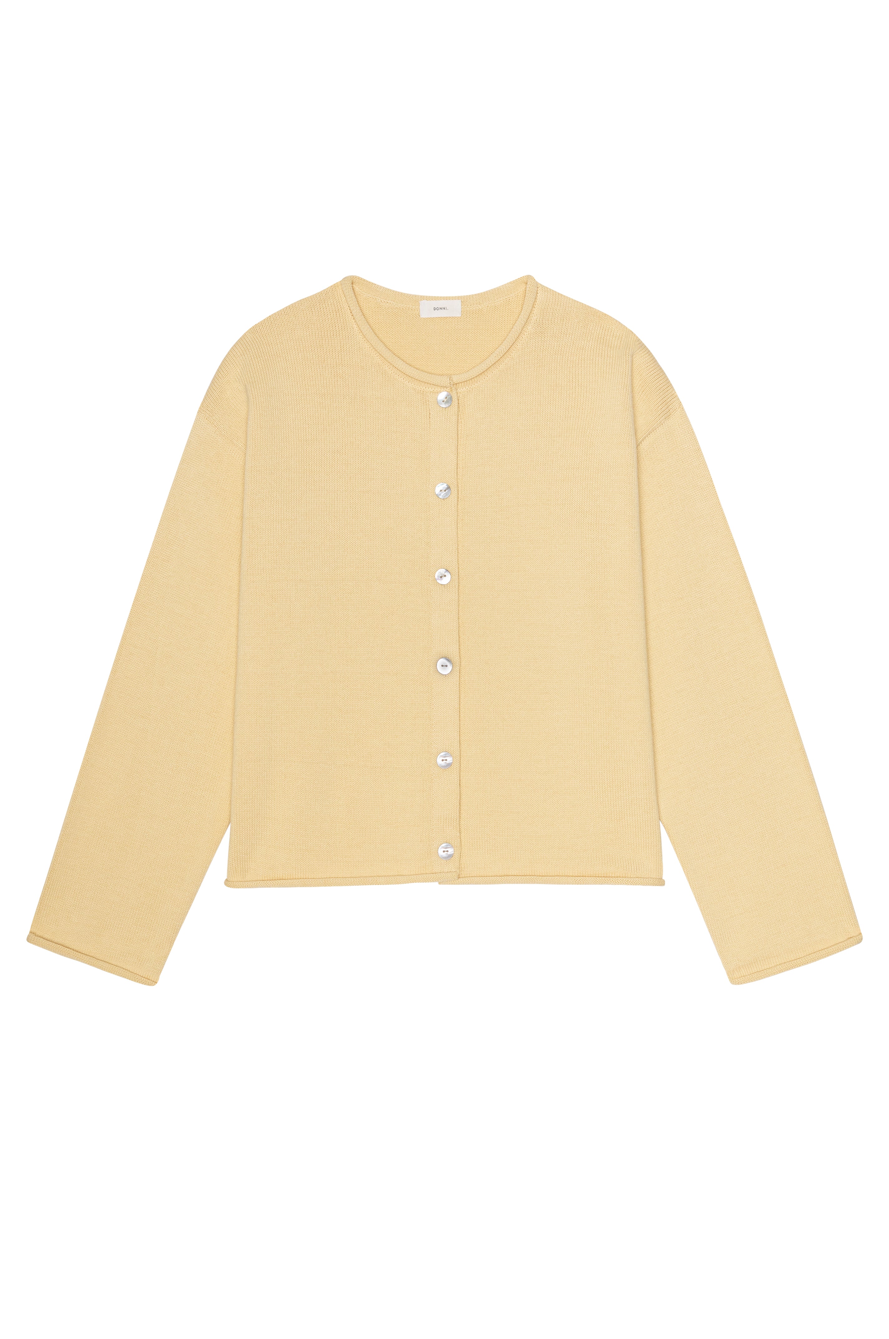 The Cotton Knit Roll Cardigan