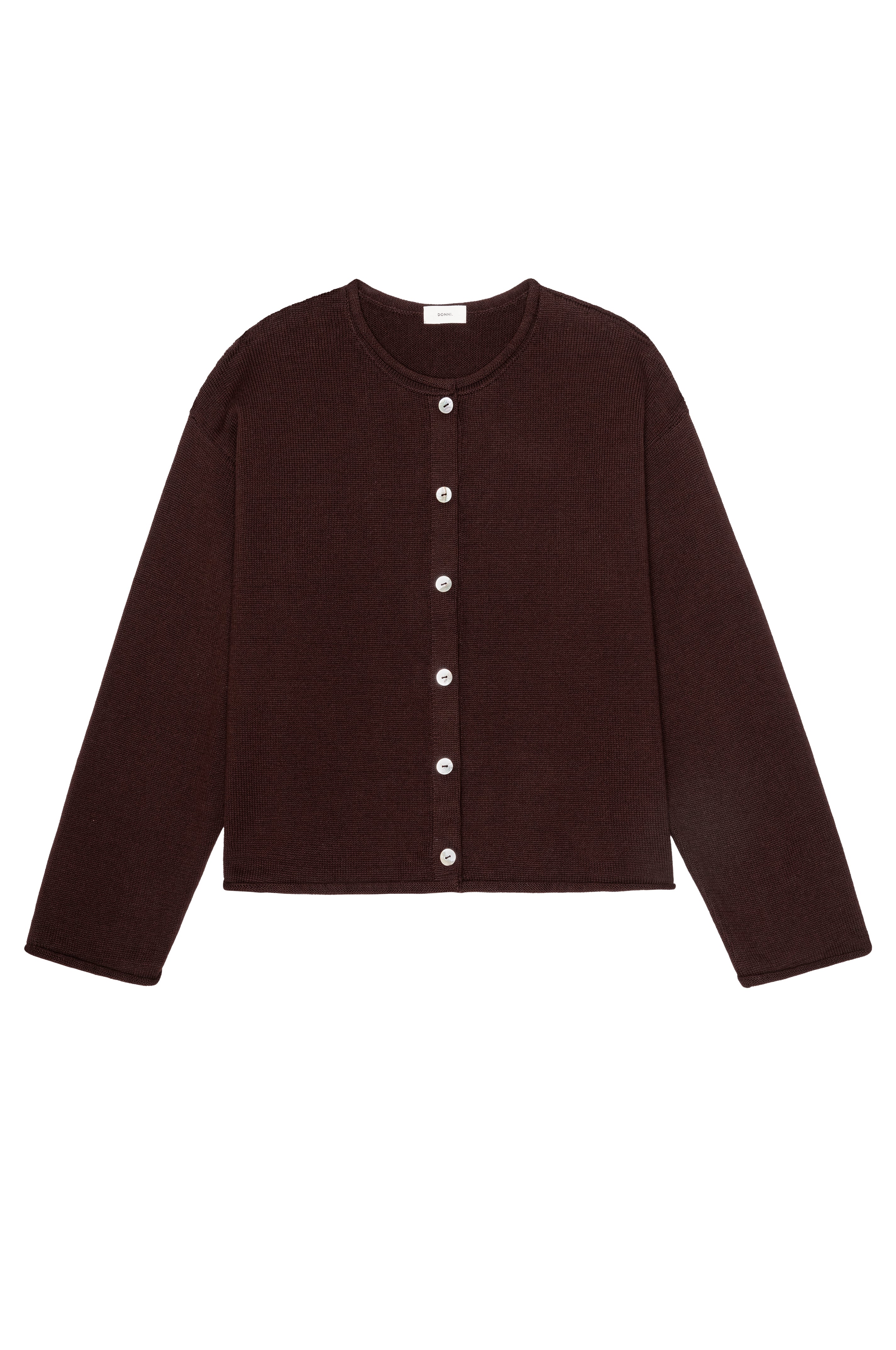 The Cotton Knit Roll Cardigan