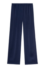 Navy blue pants on a white background