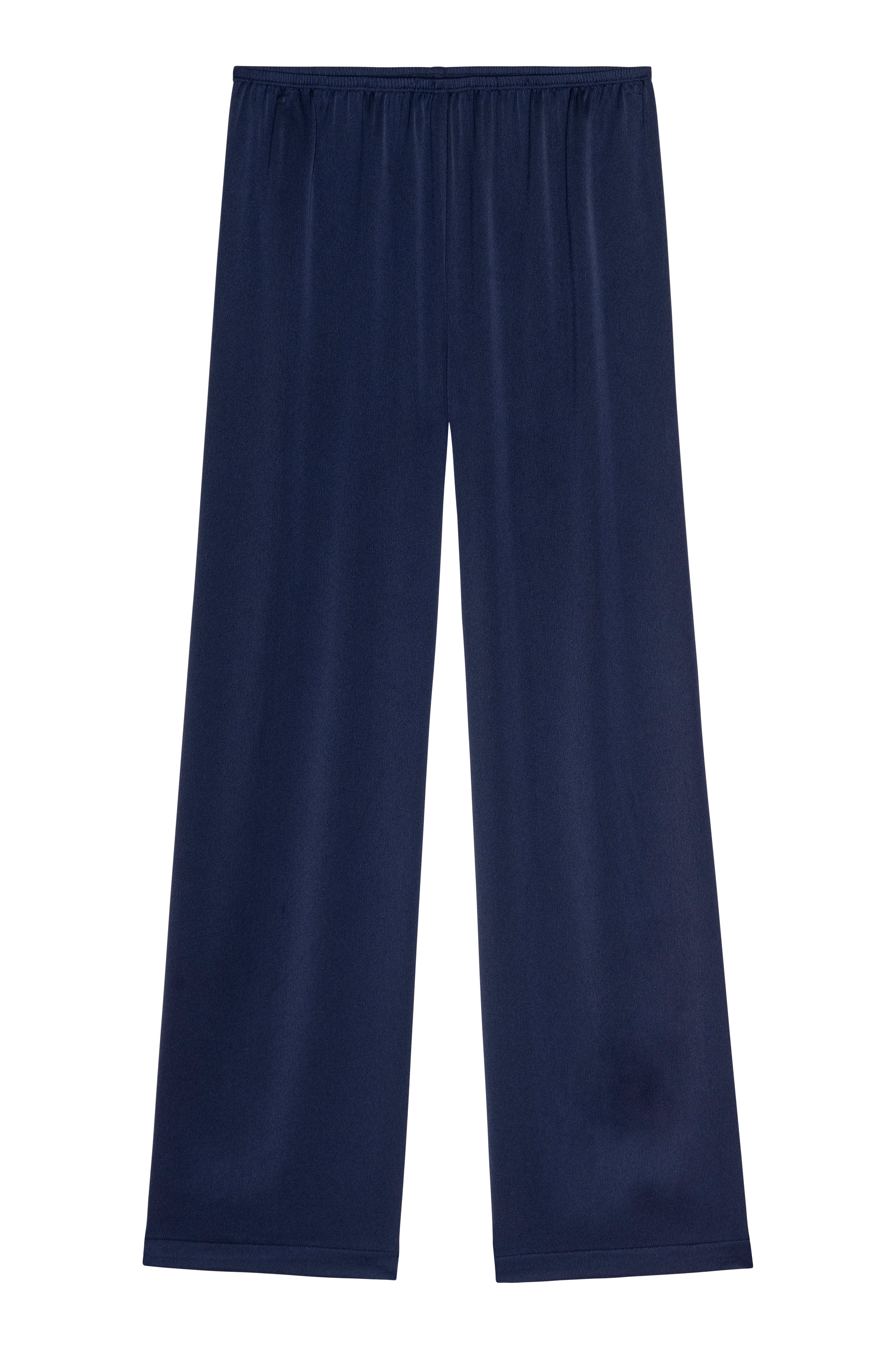 Navy blue pants on a white background