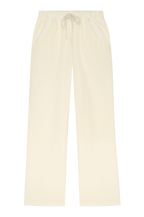 The Eco-Fleece Wide Leg Sweatpants Creme.