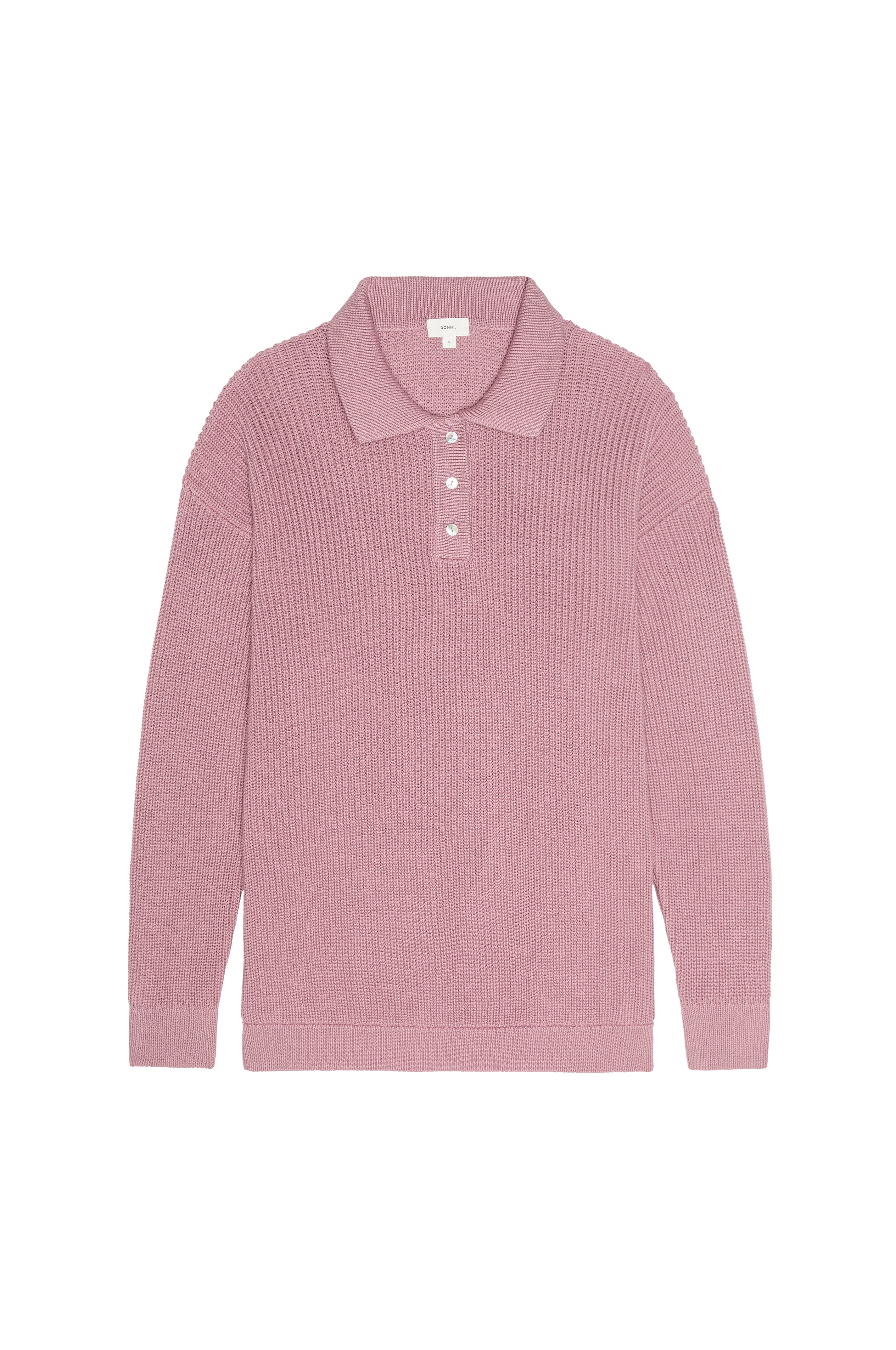The Heavy Cotton Knit Polo Roz