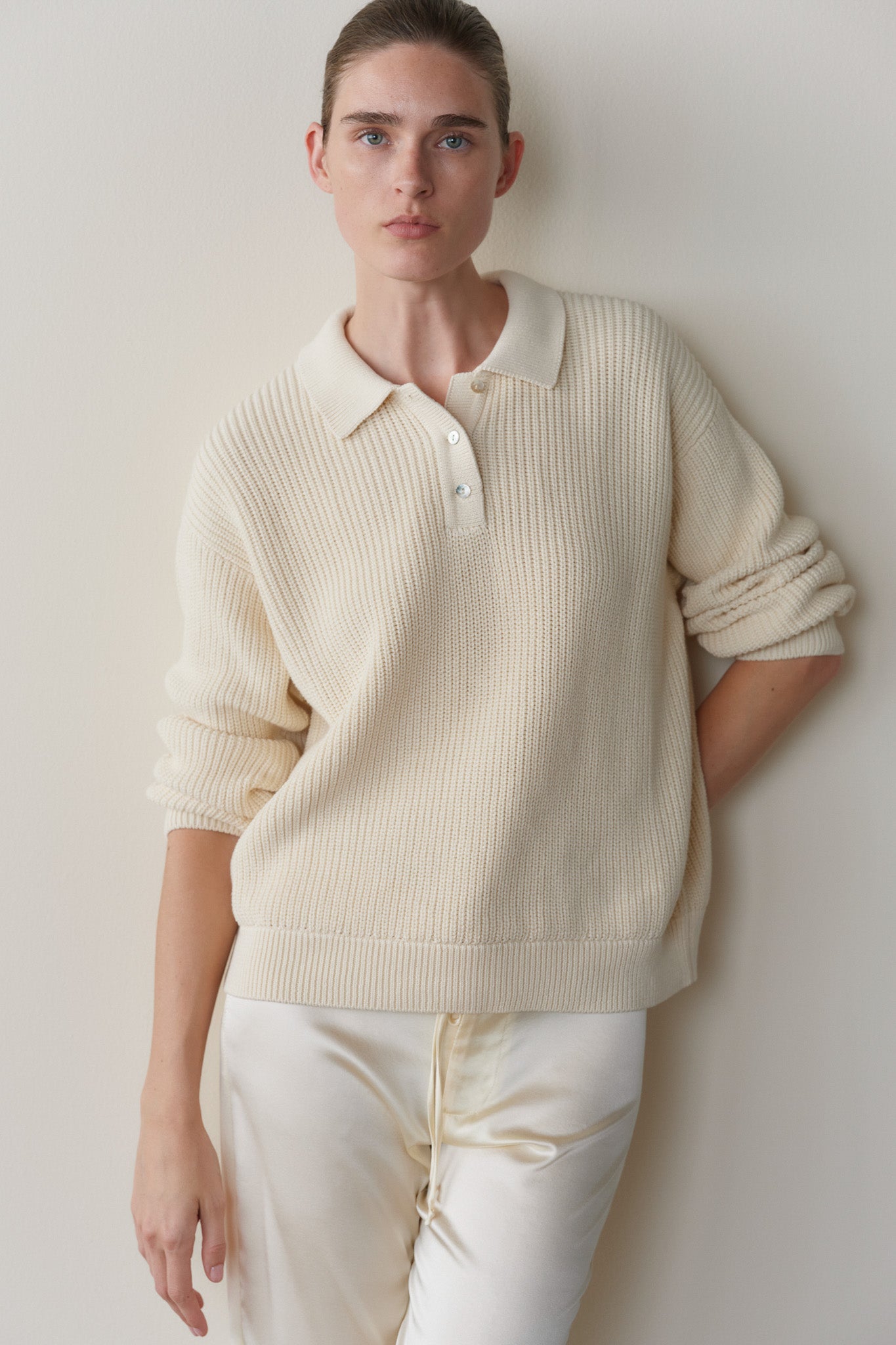 The Heavy Cotton Knit Polo