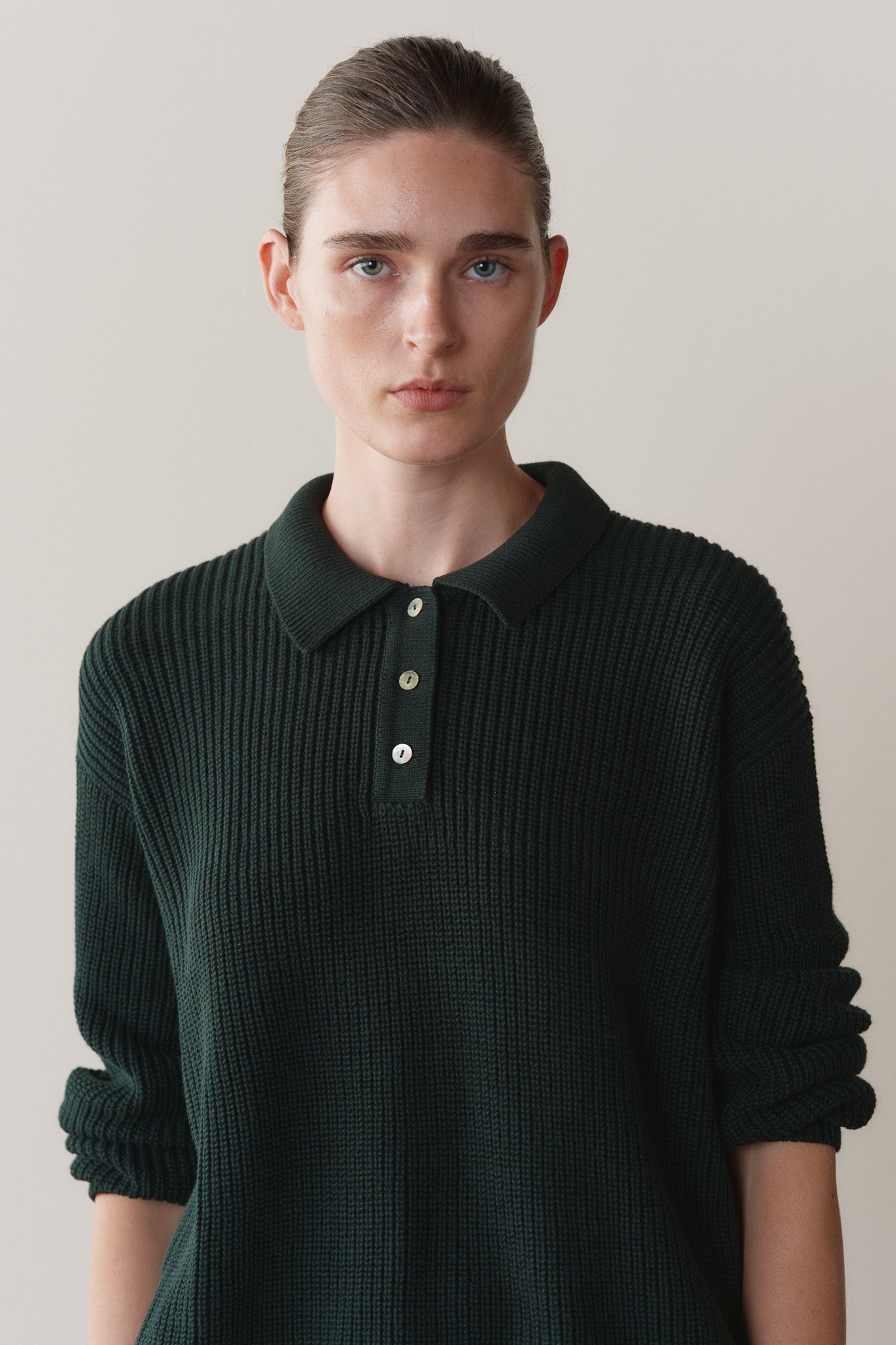 The Heavy Cotton Knit Polo