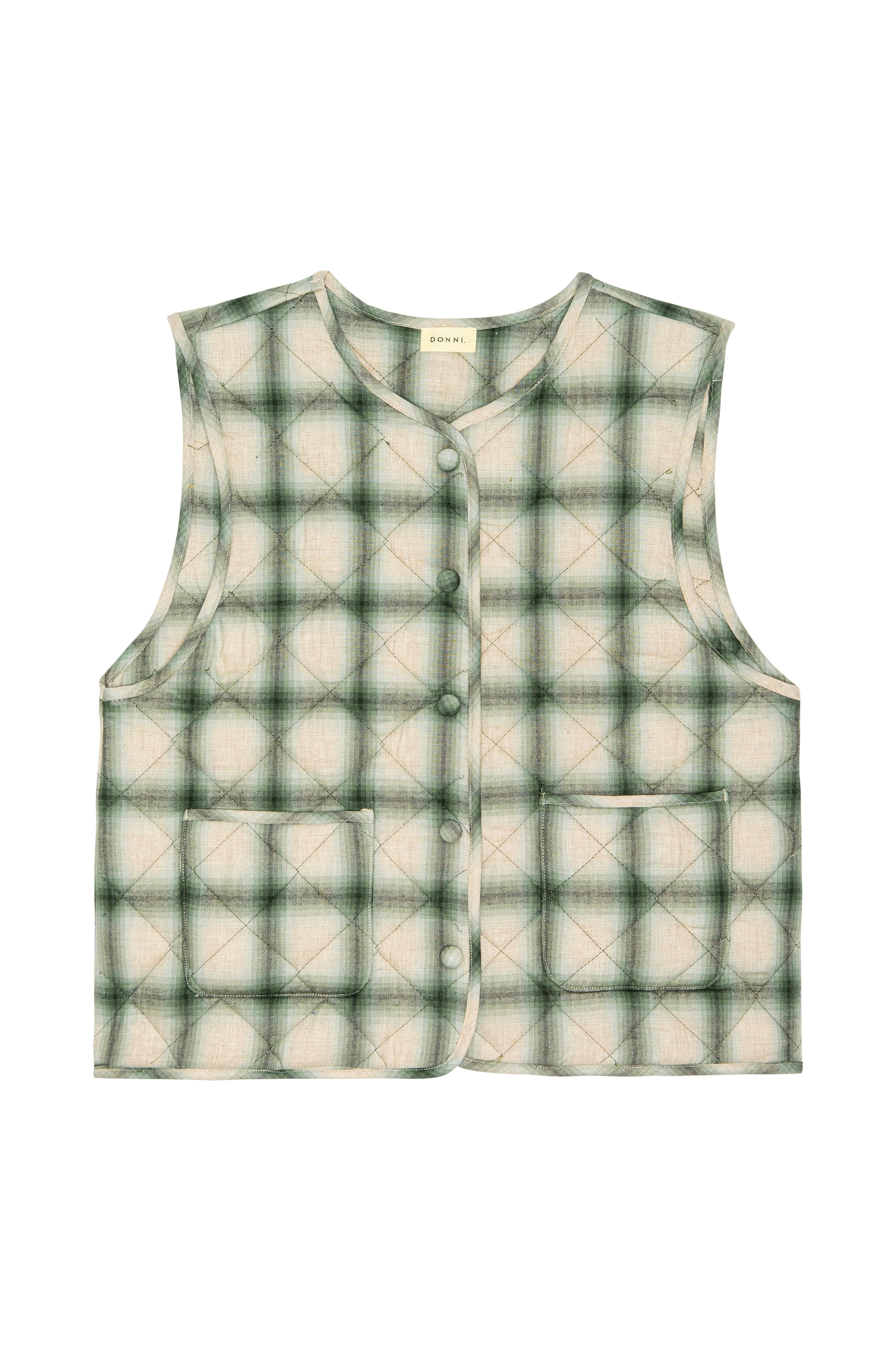 The Quilted Plaid Flannel Vest