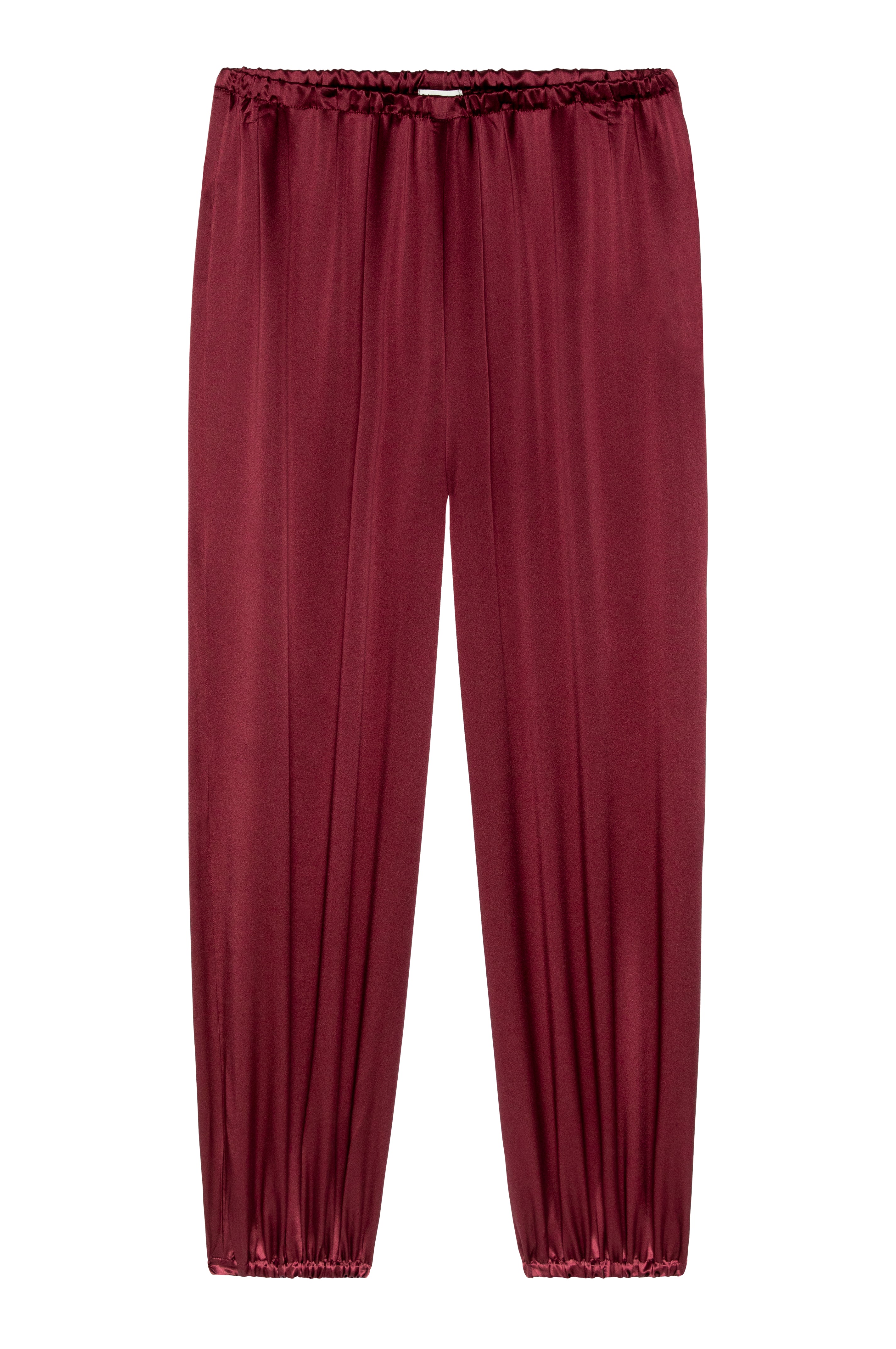 The Silk Balloon Pant Oxblood
