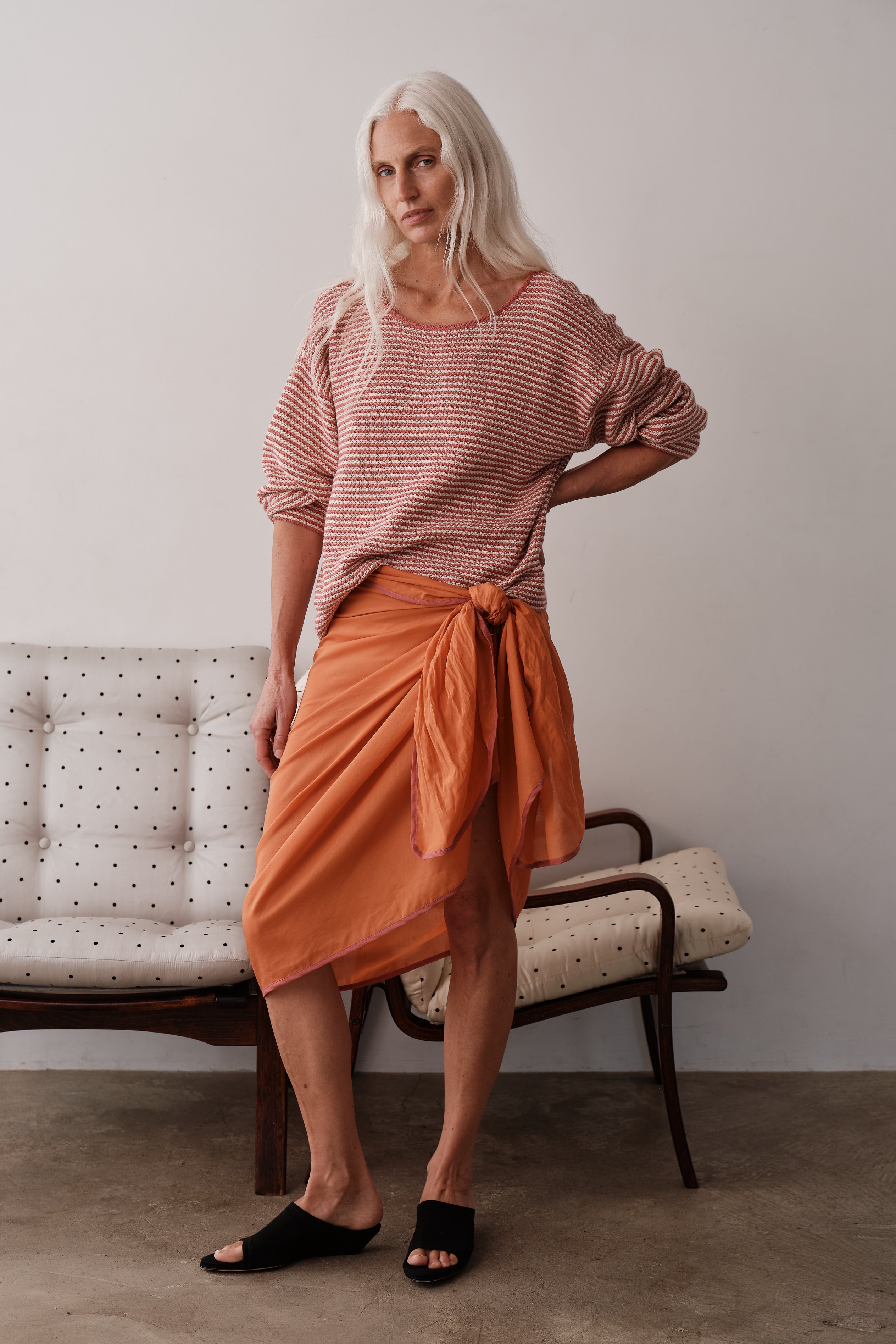The Cotton Knit Stripe Sweater