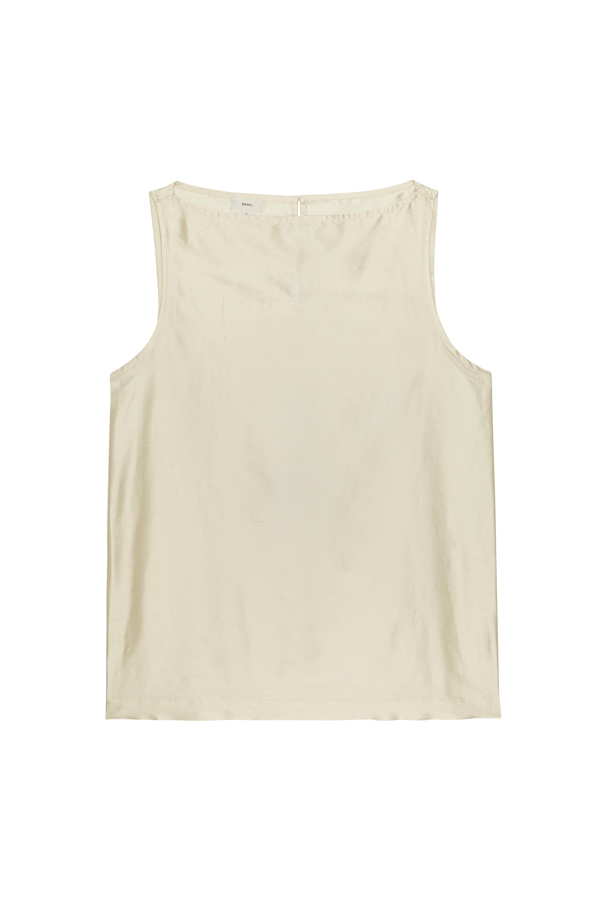 The Silk Taffeta Boatneck Shell