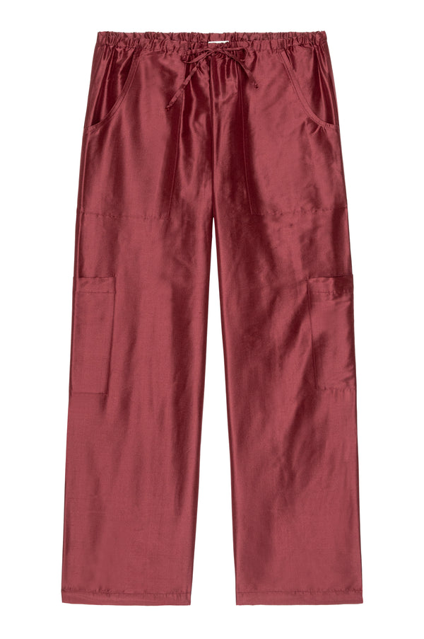 The Silk Taffeta Cargo Pant