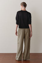 The Tencel Plaid Tie Pant