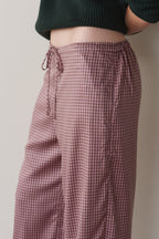 The Tencel Plaid Tie Pant